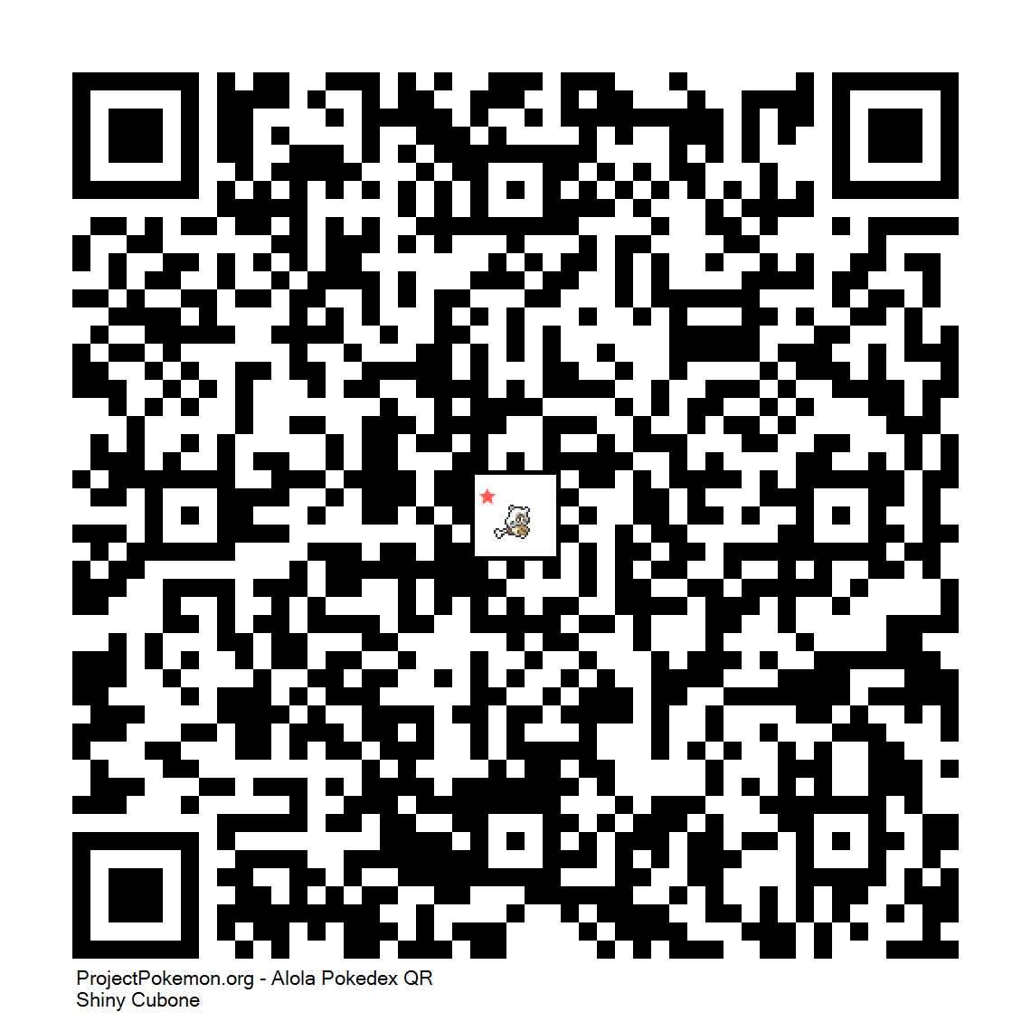 Cdigo QR de Cubone variocolor